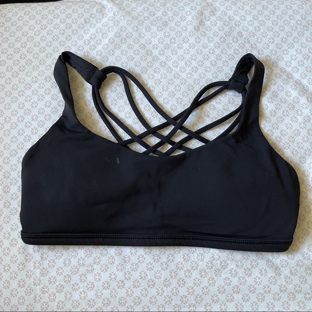 Black Lululemon Free to be Wild Bra
